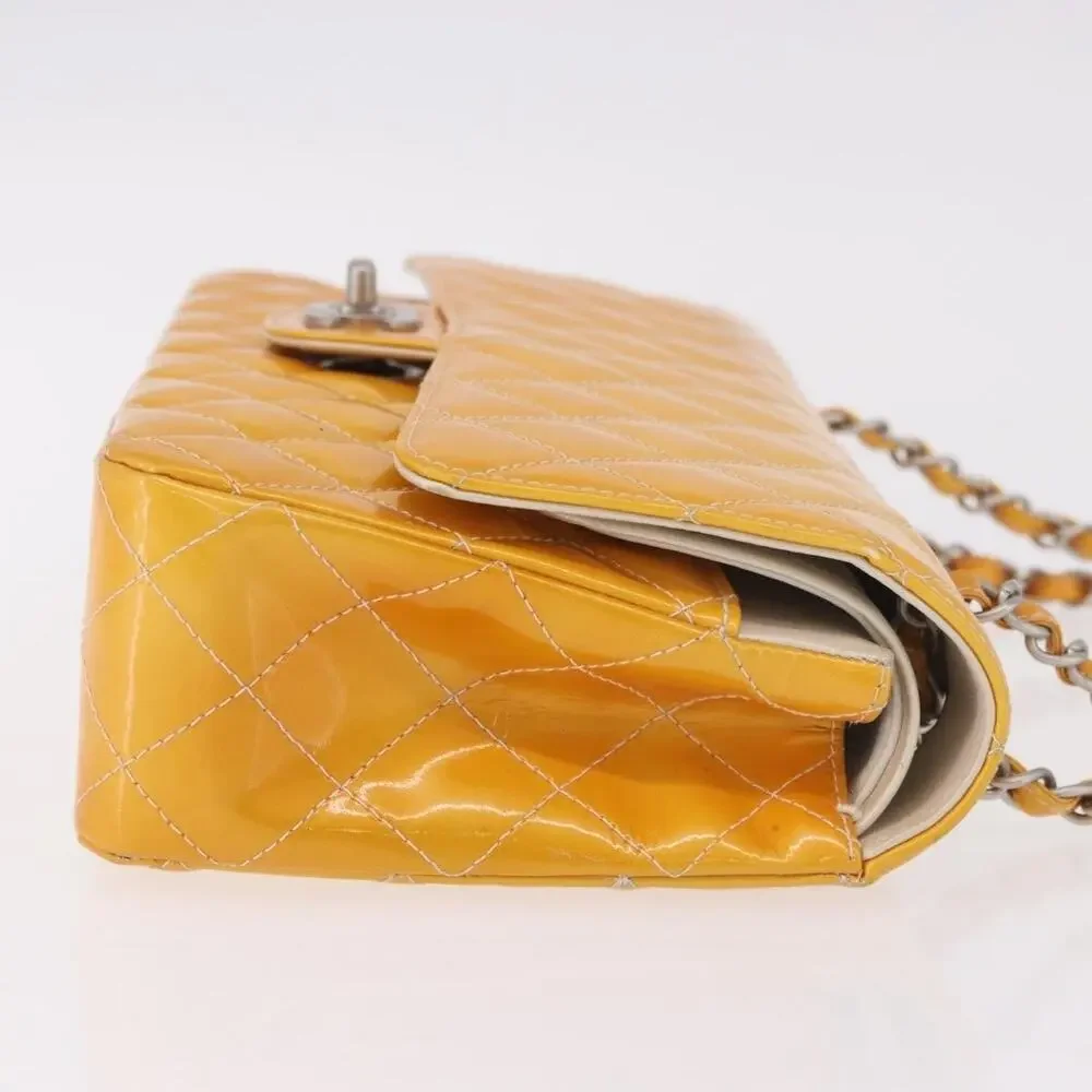 Chanel Chain Matelasse 25 Shoulder Bag Yellow